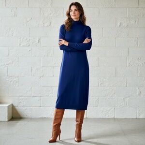 NWT Cashmere & Wool Turtleneck Sweater Dress